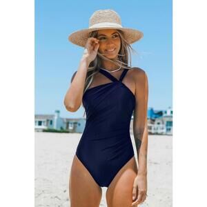 NWT Cupshe One-Shoulder Tummy Control One Piece Swimsuit - Size Medium‎
